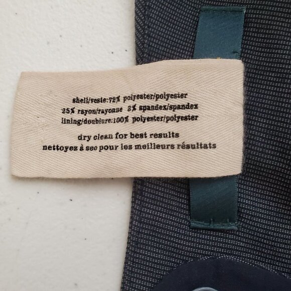 Cartonnier‎ 8 Ruched Charcoal Gray Pencil Skirt Lined Back Zip Back Slit - Picture 4 of 9